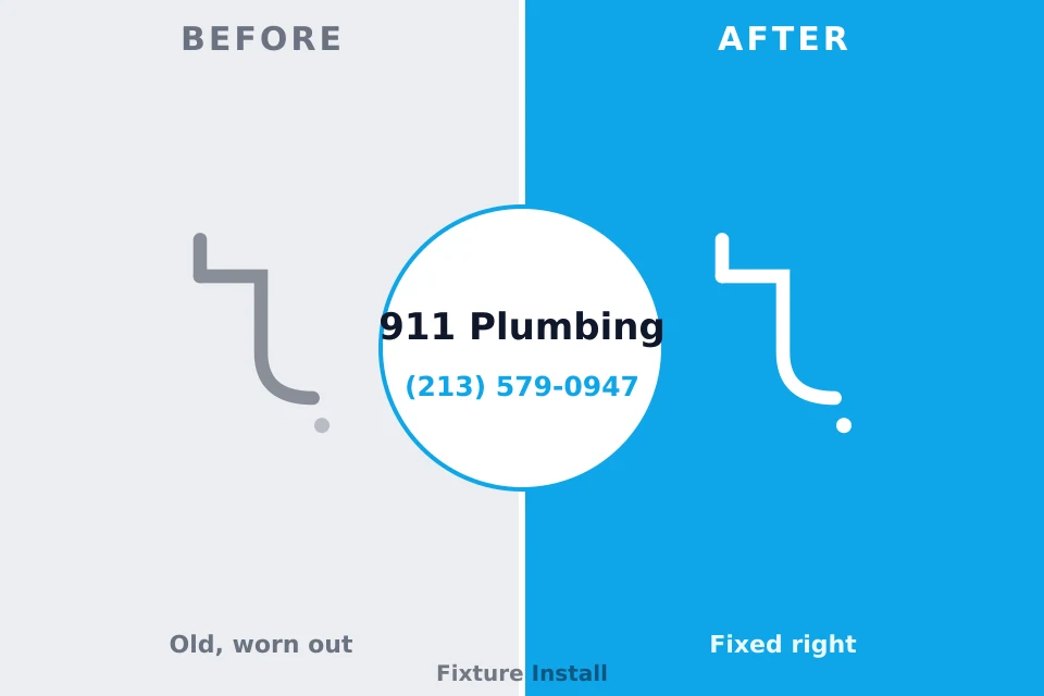 Before and after: plumbing repair Town 'n' Country, FL
